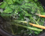 大根の葉っぱとひき肉の味噌炒め作り方2写真