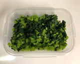 大根の葉っぱとひき肉の味噌炒め作り方3写真