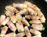 豚肉えのき巻き 味噌味作り方3写真