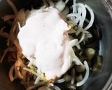 茄子と玉ねぎの生クリームサラダ作り方4写真