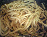 ■和風焼きうどん■ネギ編作り方4写真