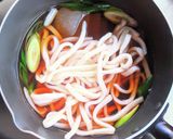 おでんアレンジ✿餅巾着の力うどん作り方7写真
