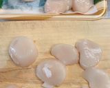 帆立貝柱とインゲンのトマトクリームパスタ作り方1写真