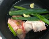 牛すじとセリの汁そば作り方1写真