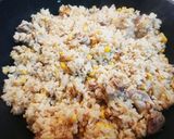 鶏だし親子チャーハン作り方4写真