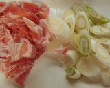 材料4つ★豚肉と下仁田ねぎのさっと煮作り方1写真