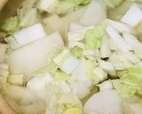お鍋の素で作る●鶏肉の細切り海苔雑炊作り方1写真