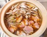 鶏肉とごぼうと芹と舞茸の鍋作り方4写真