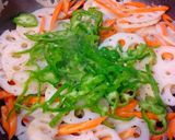 れんこん甘酸っぱ炒め煮。作り方3写真