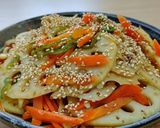 れんこん甘酸っぱ炒め煮。作り方7写真