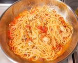 牡蠣のトマトソースパスタ作り方7写真