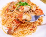 牡蠣のトマトソースパスタ作り方9写真