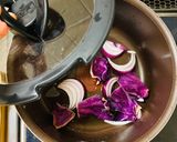 即席★紫野菜のアンチョビコリアンダー和え作り方2写真