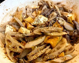 れんこんと厚揚げの牛肉炒め●甘辛味作り方4写真