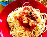 簡単シーフードでご馳走トマトソースパスタ作り方6写真