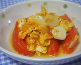トマト・卵のふわふわカレー粉炒め♪作り方8写真
