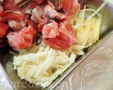 マグロとキノコの甘辛煮作り方3写真
