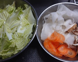 カレーの残りで簡単☆ほかほかカレー鍋♪作り方3写真