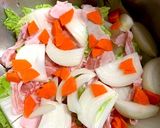 ホットクック で白菜と豚肉の味噌バター煮作り方3写真