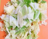 ウインナーと白菜のミルク煮作り方1写真