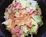 ウインナーと白菜のミルク煮作り方3写真