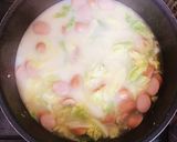 ウインナーと白菜のミルク煮作り方4写真