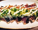 鰹のたたき　ネギとショウガと納豆で。作り方5写真