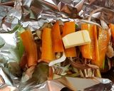 かぼすdeさっぱり☆鮭のホイル蒸し作り方5写真