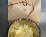 お徳用割れ湯葉入り♪ほうれん草のすまし汁作り方2写真