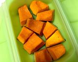 レンチン！お弁当用かぼちゃの煮物作り方1写真
