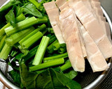 ほうれん草とベーコンのにんにく醤油炒め✨作り方2写真