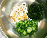 刺身醤油とマヨネーズ簡単時短ちくわサラダ作り方1写真