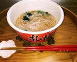 カップラーメンにお餅プラス➕(^q^)☺作り方2写真