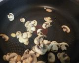 豚肉ステーキ♪マッシュルームクリーム大葉作り方6写真