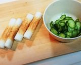 簡単に一品✨きうりの竹輪巻き作り方1写真