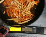 フライパンできんぴらごぼう作り方4写真