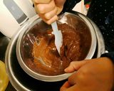 簡単　小学生が作る炊飯器ココアケーキ　作り方10写真