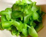 ブロッコリーの芯のペペロンチーノ風作り方1写真