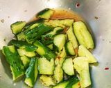 糖尿食ピリ辛たたきキュウリ作り方3写真