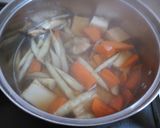 厚揚げとごぼう、椎茸、人参の煮物作り方6写真