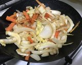 野菜たっぷりやきうどん作り方5写真