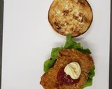 骨なしフライドチキンで簡単！バーガー作り方4写真