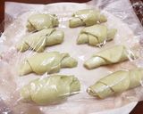 抹茶オレ風味の塩ロールパン♪湯船活用♪作り方13写真