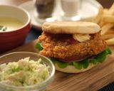 骨なしフライドチキンで簡単！バーガー作り方5写真