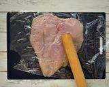 クリスマスに！鶏のチーズ挟み揚げ作り方1写真