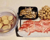 【時短】ほくほく♪さつま芋と豚肉の照り煮作り方1写真