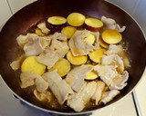 【時短】ほくほく♪さつま芋と豚肉の照り煮作り方3写真