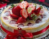 Xmasドレッシー*苺のチーズケーキ作り方27写真