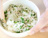 【離乳食後期】ひき肉と青菜の混ぜごはん作り方3写真