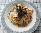 ネギとキノコの和風パスタ♪作り方3写真